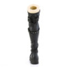 Demonia RENEGADE-320 Black Vegan Thigh High Platform Boots