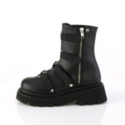 Demonia RENEGADE-50 Black Vegan Leather Sale Women