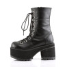 Demonia RANGER-301 Black Vegan Chunky Platform Boots Women
