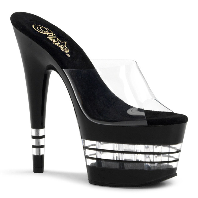 Pleaser ADORE-701LN Transparent Black Sale Women Pleaser ADORE-701LN Transparent Black Sale Women