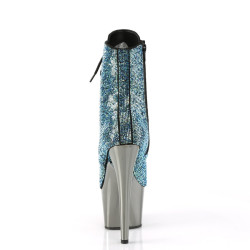 Pleaser ADORE-1020CHRS Turquoise Strass Pewter Chrome