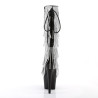 Pleaser ADORE-2024RSF Black Platform Fringe Boots