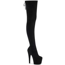 Pleaser ADORE-3008 Suede Stretch Over The Knee Boots