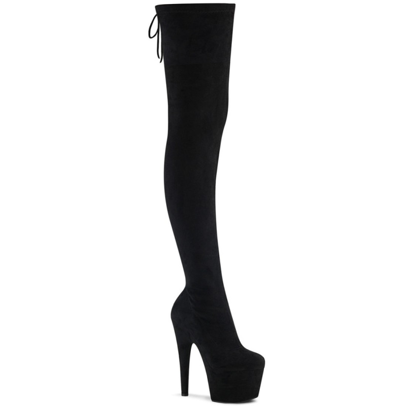 Pleaser ADORE-3008 Suede Stretch Over The Knee Boots