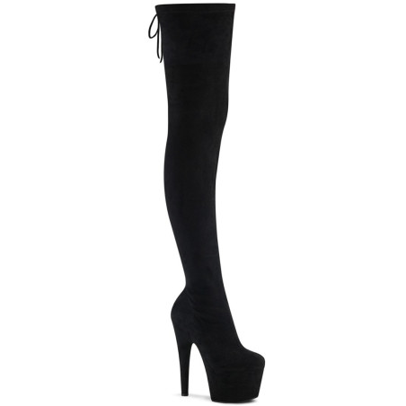 Pleaser ADORE-3008 Suede Stretch Over The Knee Boots