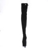 Pleaser ADORE-3008 Suede Stretch Over The Knee Boots