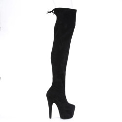 Pleaser ADORE-3008 Suede Stretch Over The Knee Boots