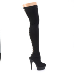 Pleaser DELIGHT-3003 Lycra Stretch Over The Knee Boots