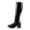 Funtasma RETRO-300 Black Patent Chunky Heel 70s Boots