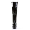 Funtasma RETRO-300 Black Patent Chunky Heel 70s Boots