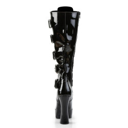 Pleaser ELECTRA-2042 Patent Chunky 70s Abba Boots