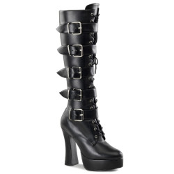 Pleaser ELECTRA-2042 Vegan Chunky 70s Abba Boots