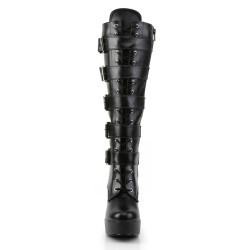 Pleaser ELECTRA-2042 Vegan Chunky 70s Abba Boots