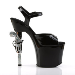 Pleaser REVOLVER-709 Gun Heeled Platform High Heels