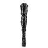 Pleaser ELECTRA-3028 Patent Platform Thigh High Boots