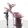 Pleaser REVOLVER-709G Rose Gun Heels Platform Shoes