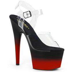 Pleaser ADORE-708BR-H Transparent Black-Red Sale Women