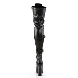 Pleaser ELECTRA-3028 Black Platform Thigh High Boots