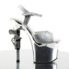 Pleaser REVOLVER-709G Silver Gun Heels Platform Shoes