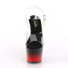 Pleaser ADORE-708BR-H Transparent Black-Red Sale Women