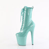 Pleaser FLAMINGO-1040GP Baby Blue Glitter Heeled Boots