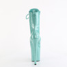 Pleaser FLAMINGO-1040GP Baby Blue Glitter Heeled Boots