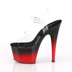 Pleaser ADORE-708BR-H Transparent Black-Red Sale Women