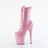 Pleaser FLAMINGO-1040GP Rose Glitter Patent Ankle Boots