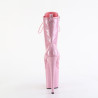 Pleaser FLAMINGO-1040GP Rose Glitter Patent Ankle Boots