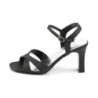 Fabulicious ROMANCE-313 Black Satin Vegan Women Shoes