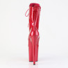 Pleaser FLAMINGO-1040GP Purple Heeled Ankle Boots