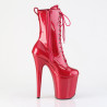 Pleaser FLAMINGO-1040GP Purple Heeled Ankle Boots