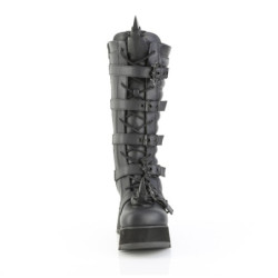 Demonia SCENE-157 Black Vegan Knee High Platform Boots