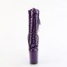 Pleaser FLAMINGO-1040GP Purple Glitter Patent Boots