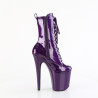 Pleaser FLAMINGO-1040GP Purple Glitter Patent Boots