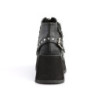 Demonia SCENE-30 Black Vegan Ankle High Platform Boots