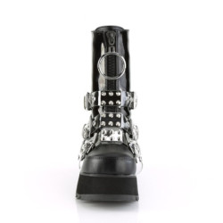 Demonia SCENE-51 Black Patent Vegan Leather Sale Women