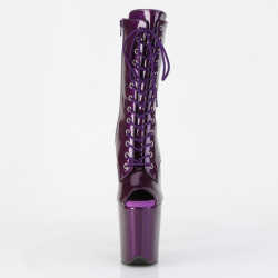 Pleaser FLAMINGO-1041GP Purple Glitter Patent Boots