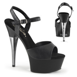 Pleaser CAPTIVA-609 Black Vegan Leather Sale Women