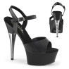 Pleaser CAPTIVA-609 Black Vegan Leather Sale Women