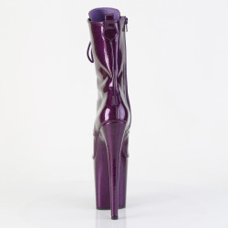 Pleaser FLAMINGO-1041GP Purple Glitter Patent Boots