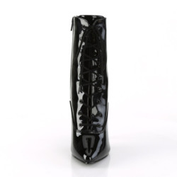 Pleaser SEDUCE-1020 Black Patent Ankle High Boots Women
