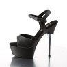 Pleaser CAPTIVA-609 Black Vegan Leather Sale Women