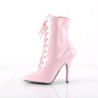 Pleaser SEDUCE-1020 Pink Patent High Heeled Ankle Boots