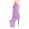 Pleaser FLAMINGO-1050FS Lila Vegan Suede Ankle Boots