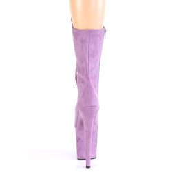 Pleaser FLAMINGO-1050FS Lila Vegan Suede Ankle Boots
