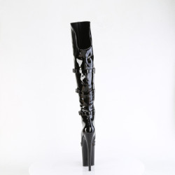 Pleaser FLAMINGO-3018 Extreme Heeled Buckle Thigh Boots