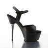 Pleaser CAPTIVA-609 Black Vegan Leather Sale Women