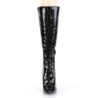 Pleaser SEDUCE-2020 Black Patent Stiletto Heeled Boots