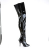 Pleaser SEDUCE-4010 Patent Heeled Crotch High Boots
